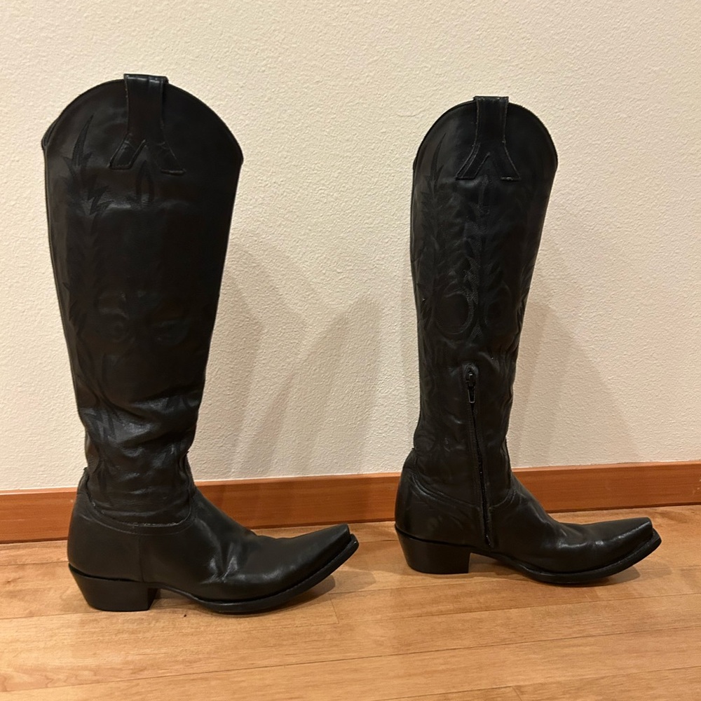 Black Heeled Boots for Women